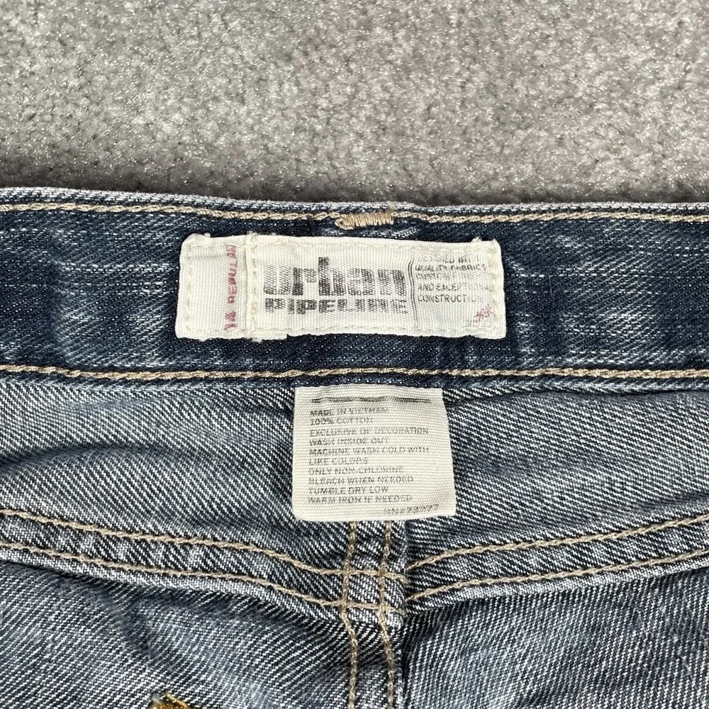 Urban Pipeline Jeans Youth Boys 14 Bootcut‎ Blue Denim Cotton Western Y2K